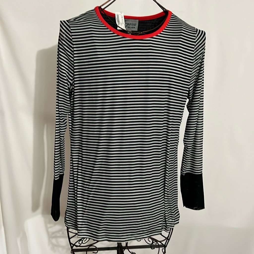 Navy & White Stripe Knit Top - Nwt
